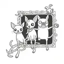 chihuahuas adventure time art  tattoo design idea