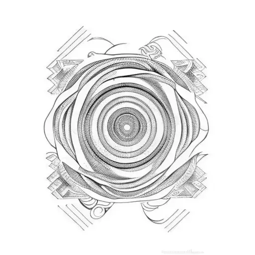 sleeve helix good evil black white spiral tattoo design idea