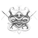 A spoon bending like in the Matrix tattoo design idea