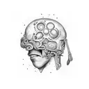 A spoon bending like in the Matrix tattoo design idea