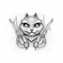 matrix with spoon  tattoo design idea