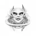 matrix with spoon  tattoo design idea