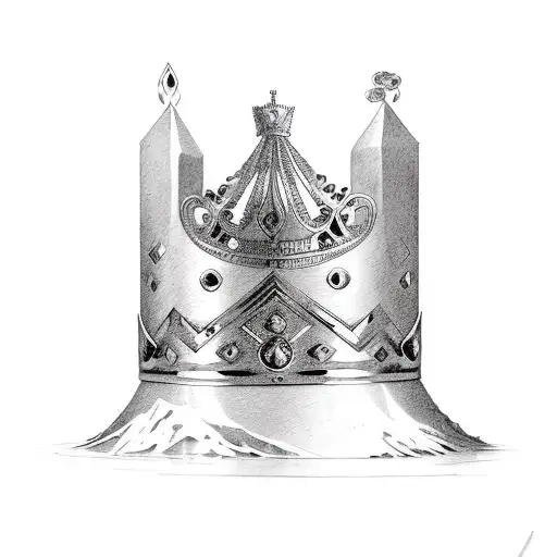 Heavy is the head that wears the crown tattoo design idea