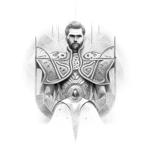 The Man in the arena tattoo design idea