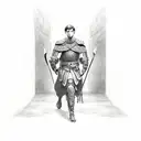 the man in the arena  tattoo design idea