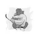 the man in the arena  tattoo design idea