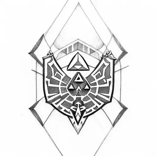 Legend of Zelda arrows tattoo design idea