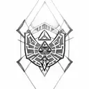 Legend of Zelda arrows tattoo design idea