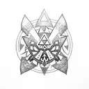 Legend of Zelda arrows tattoo design idea