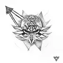 Legend of Zelda arrows tattoo design idea
