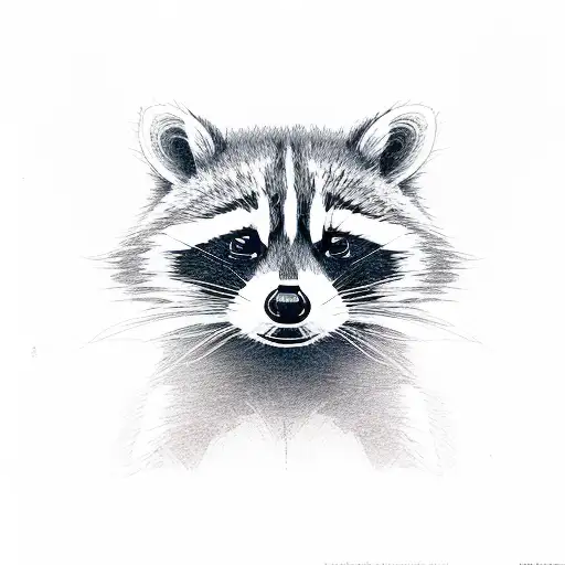 raccoon rocket tattoo design idea