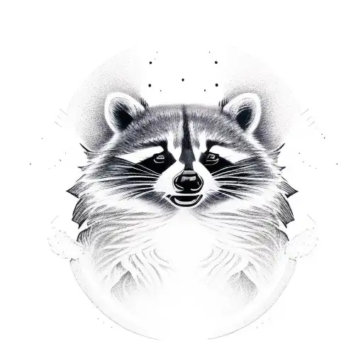 raccoon rocket tattoo design idea