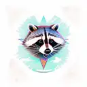 raccoon rocket tattoo design idea