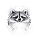 raccoon rocket tattoo design idea