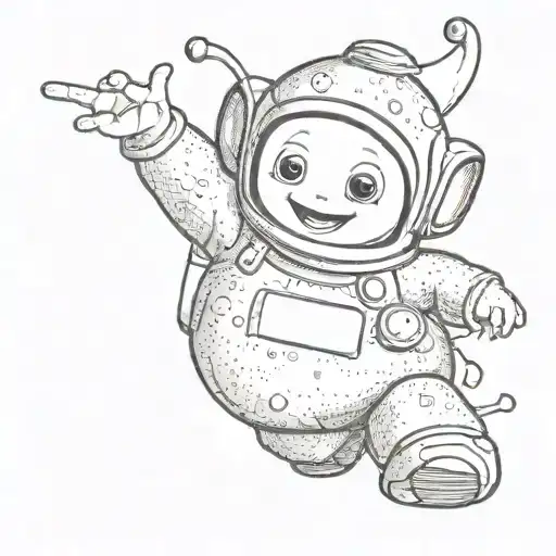 Teletubby tattoo design idea