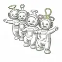 Teletubbie tattoo design idea