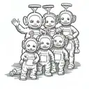 Teletubbies tattoo design idea