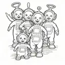 Teletubbies tattoo design idea