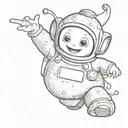 Teletubby tattoo design idea