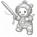 Teletubby tattoo design idea