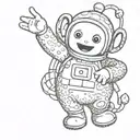 Teletubby tattoo design idea