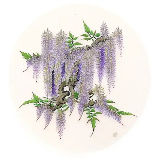 wisteria tattoo design idea