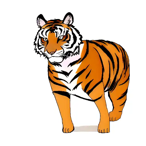 tigress tattoo design idea