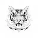 tigress tattoo design idea