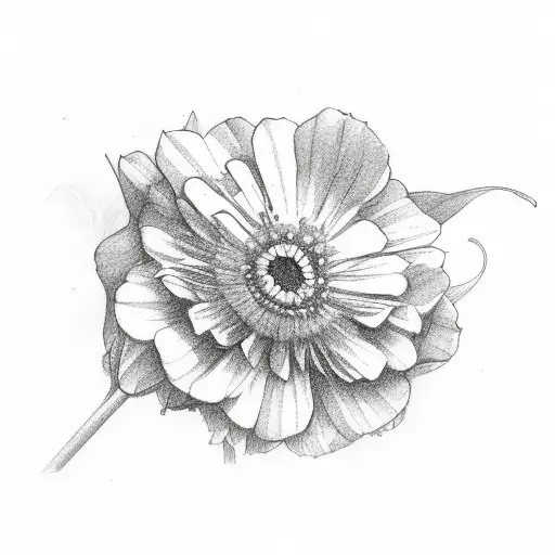 September Birth Flower Tattoo Ideas {The Aster} - Tattoo Glee