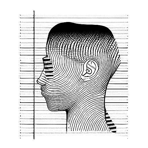 lines with a barcode with numbers 111110010100010001000 tattoo design idea