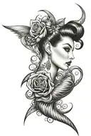 rockabilly  tattoo design idea