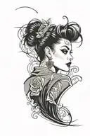 rockabilly  tattoo design idea