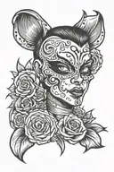 rockabilly  tattoo design idea