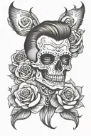 rockabilly  tattoo design idea