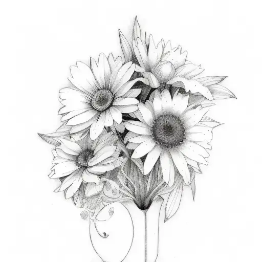 march April may October June birth flower sleeve tattoo tattoo design idea