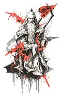gandalf tattoo design idea