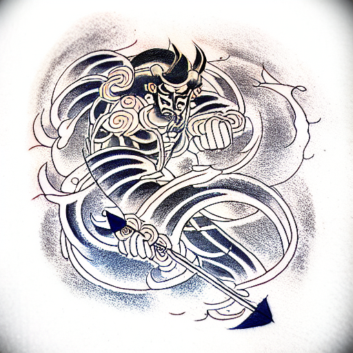 raijin tattoo design idea