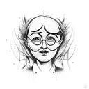 Harry Potter theme without faces tattoo design idea