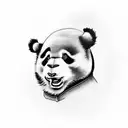samurai panda devil  tattoo design idea