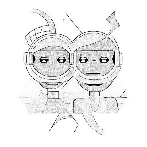 futurama lesbians tattoo design idea