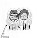 futurama lesbians tattoo design idea