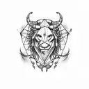 leo scorpio pisces tattoo design idea