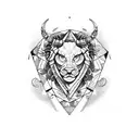 leo scorpio pisces tattoo design idea