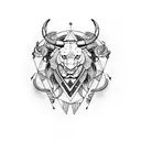 leo scorpio pisces tattoo design idea