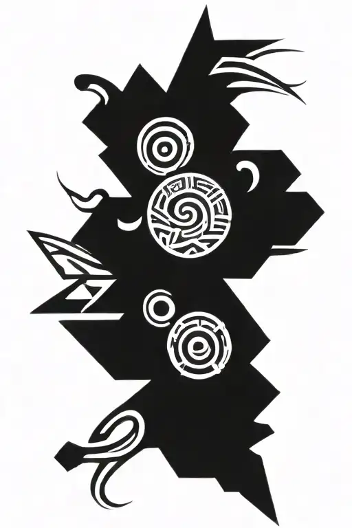 tribal style tattoo sleeve from almost shoulder to hand  tattoo design idea