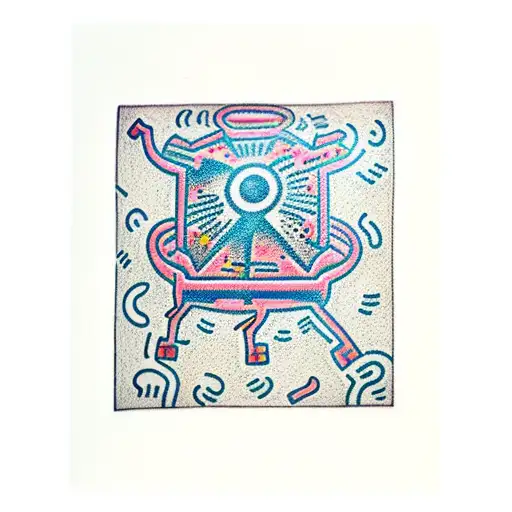 keith haring tattoo design idea