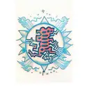 keith haring tattoo design idea