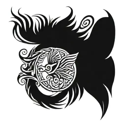 firebird tattoo design idea