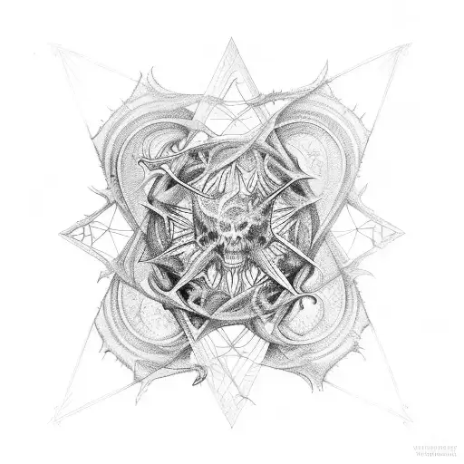 Web of  Wyrd tattoo design idea