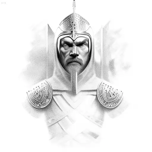 saxon warrior tattoo design idea